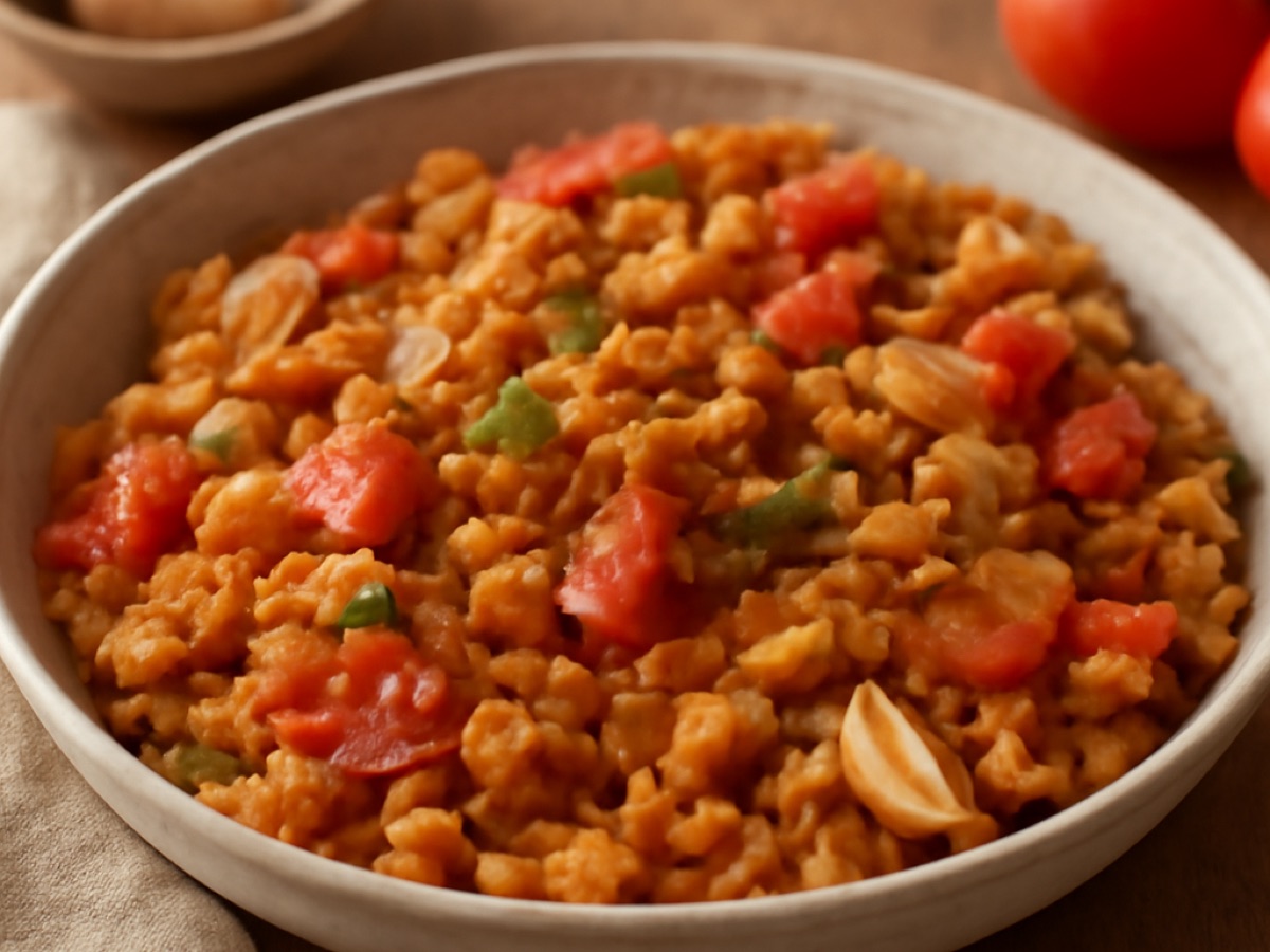 Arroz al Horno – Gebackener Reis mit Kichererbsen und Tomate
