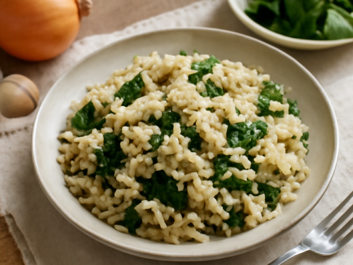 Arroz de Bacalhau com Espinafres