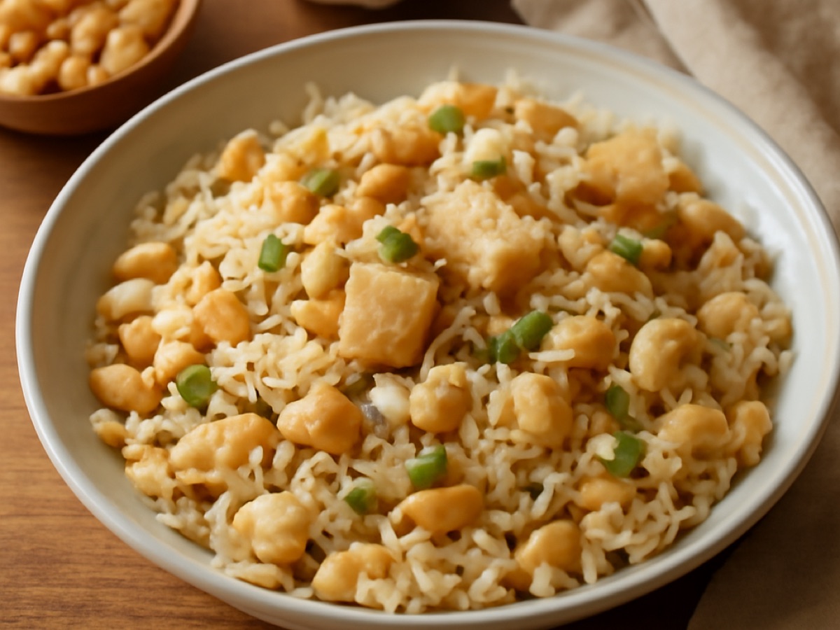 Arroz de Feijão Branco com Bacalhau – Reis mit weißen Bohnen und Kabeljau
