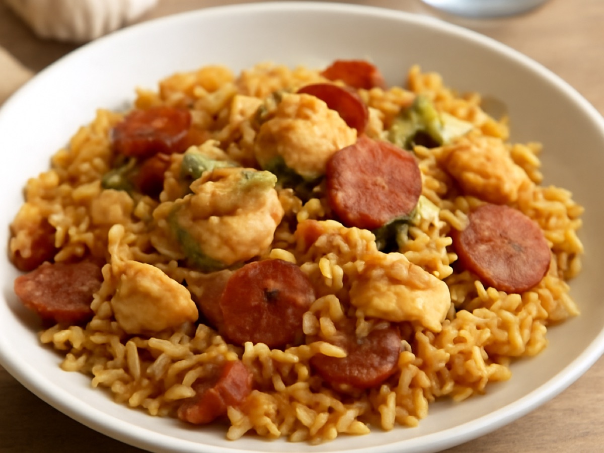 Arroz de Frango com Chouriço – Portugiesischer Reis mit Hähnchen und Wurst