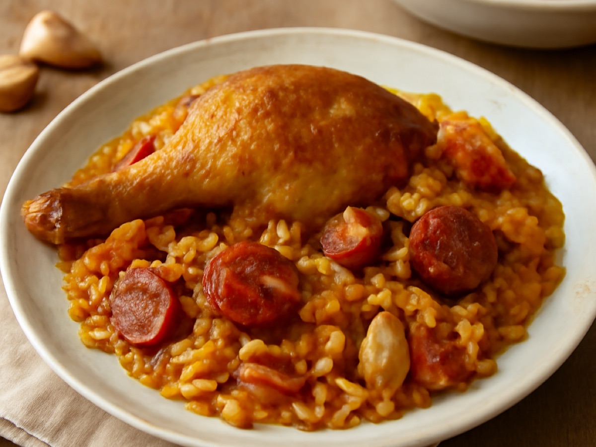 Arroz de Pato com Chouriço – Portugiesischer Entenreis mit Wurst