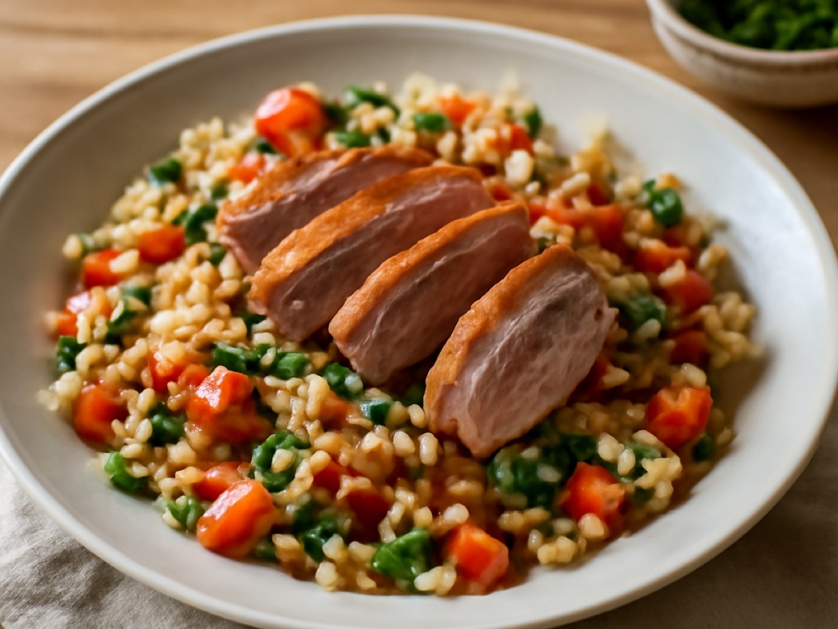 Arroz de Pato com Legumes - Entenreis mit Gemüse