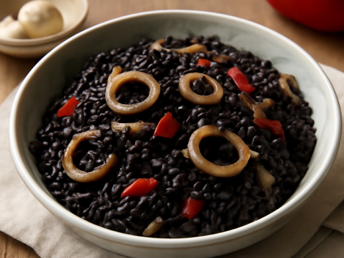 Arroz Negro – Schwarzer Reis mit Tintenfischtinte