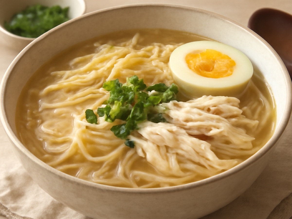 Bún Thang – Vietnamesische Reisnudel-Suppe mit Huhn und Ei