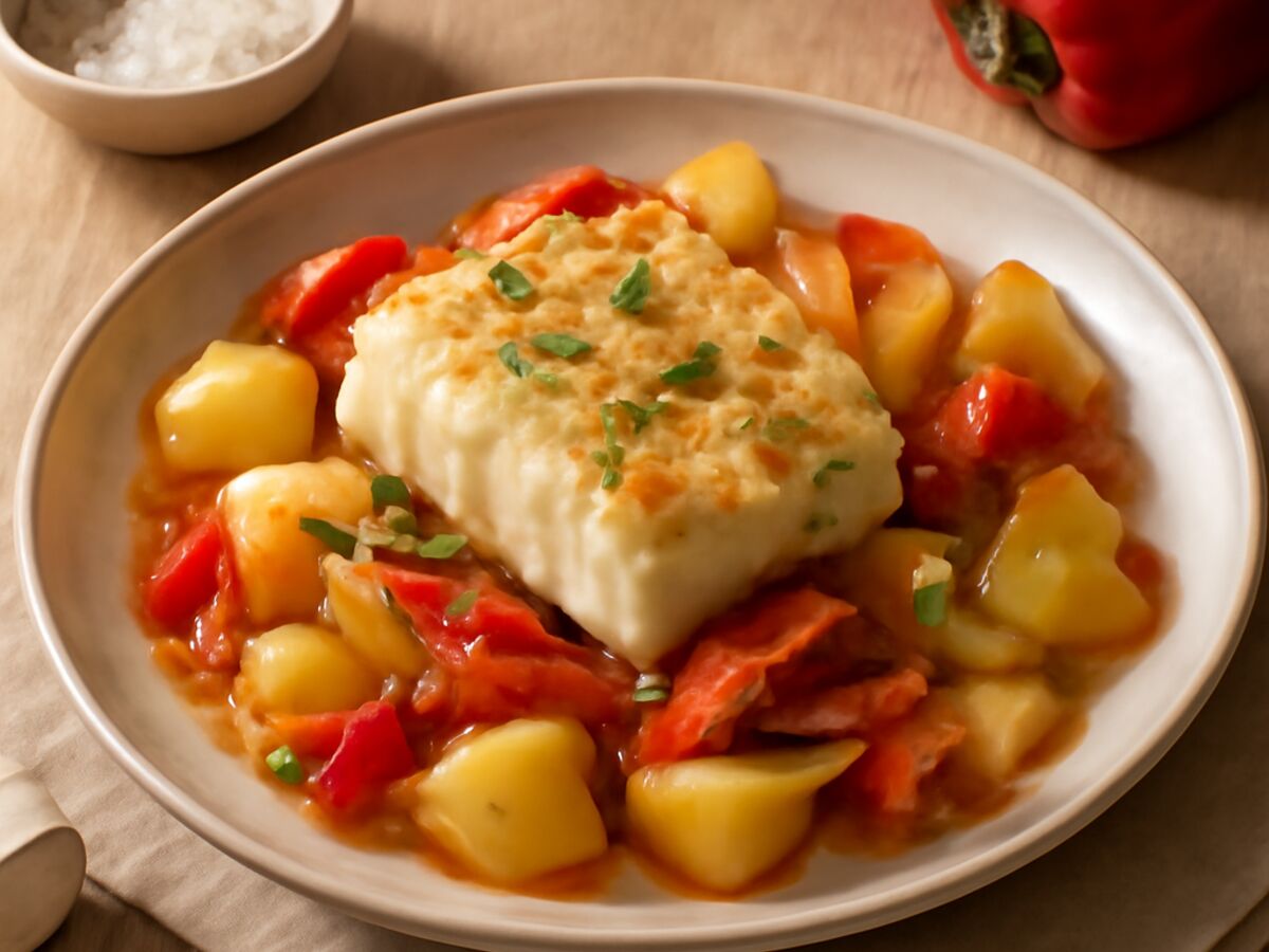 Bacalhau à Minhota – Kabeljau mit Gemüse und Kartoffeln aus dem Mixtopf