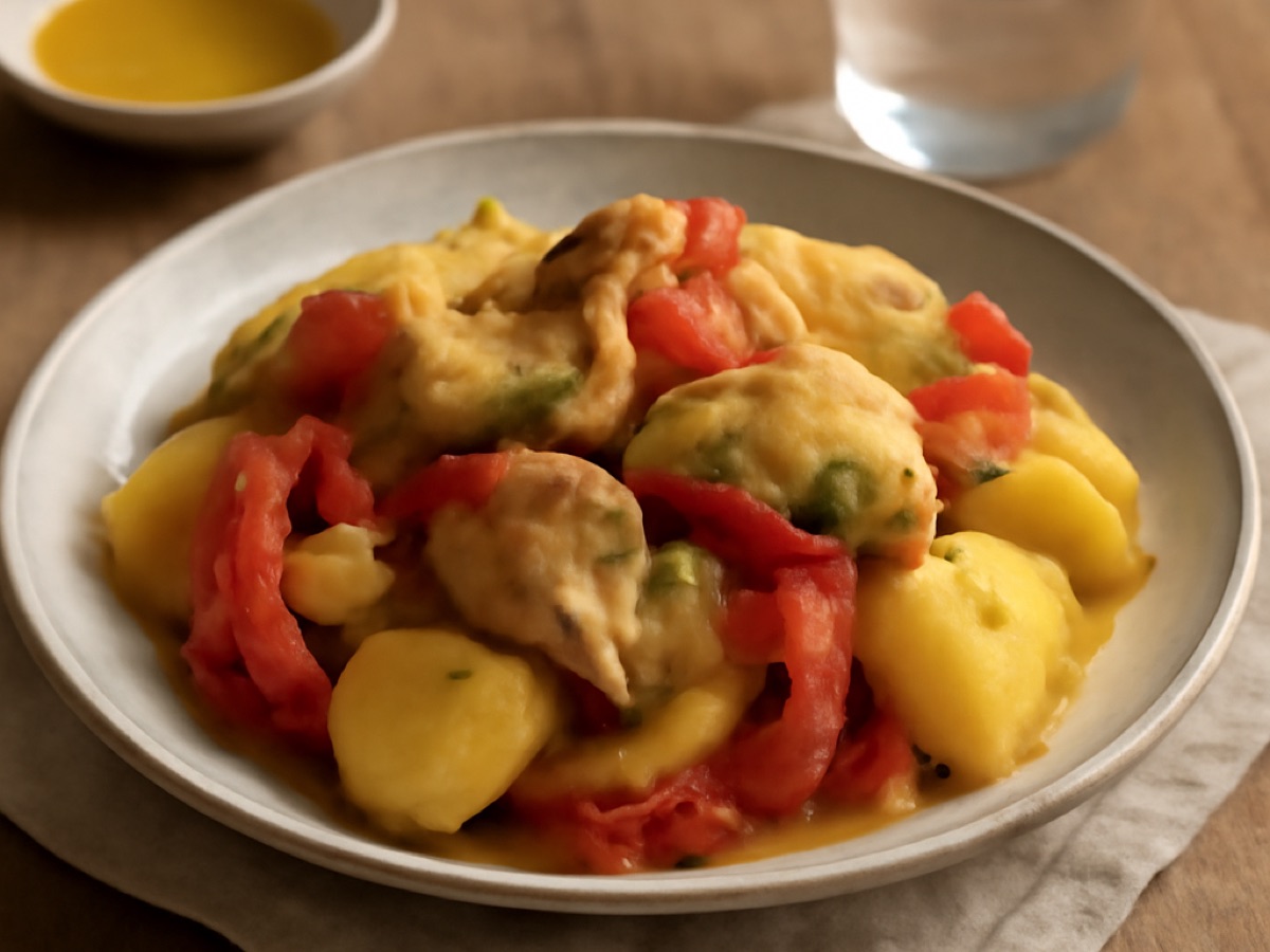Bacalhau à Zé do Pipo Variation mit Paprika