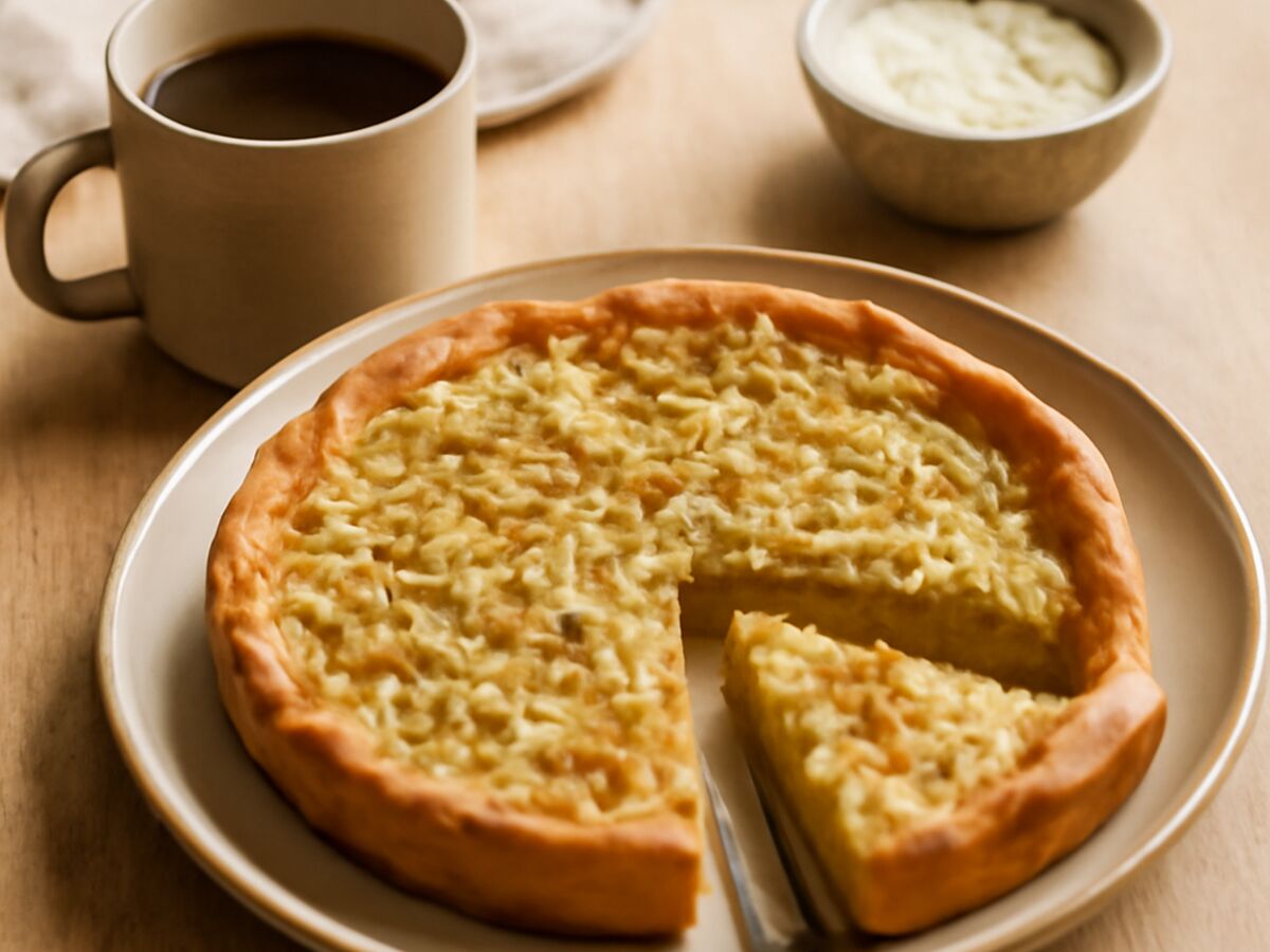 Badischer Zwiebelkuchen als Frühstücksvariante