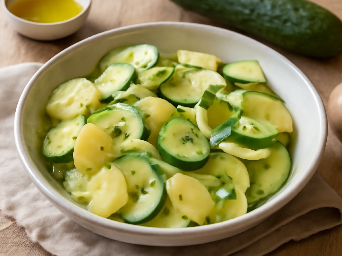 Bayerischer Kartoffel-Gurkensalat