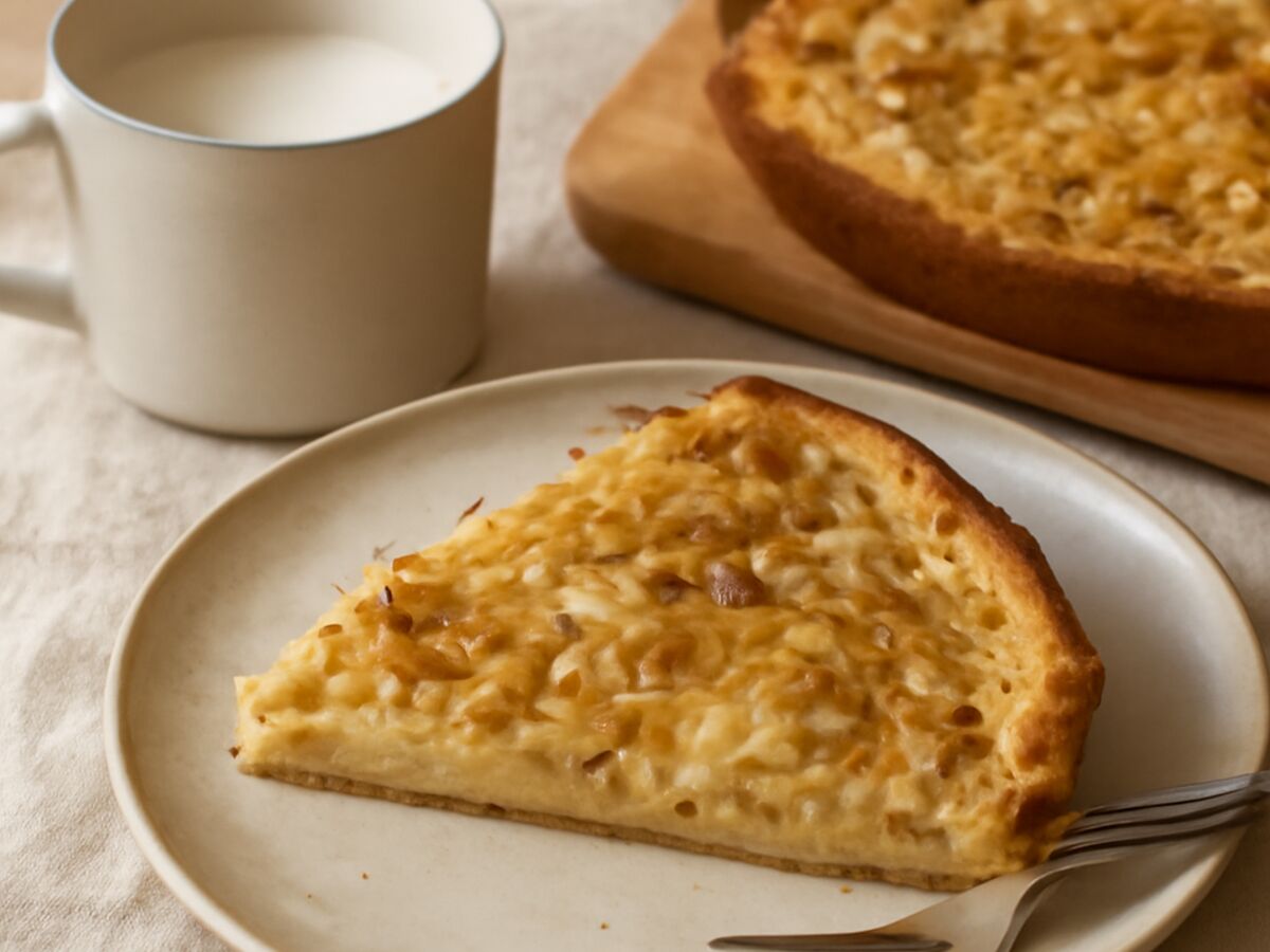 Bayerischer Zwiebelkuchen zum Frühstück