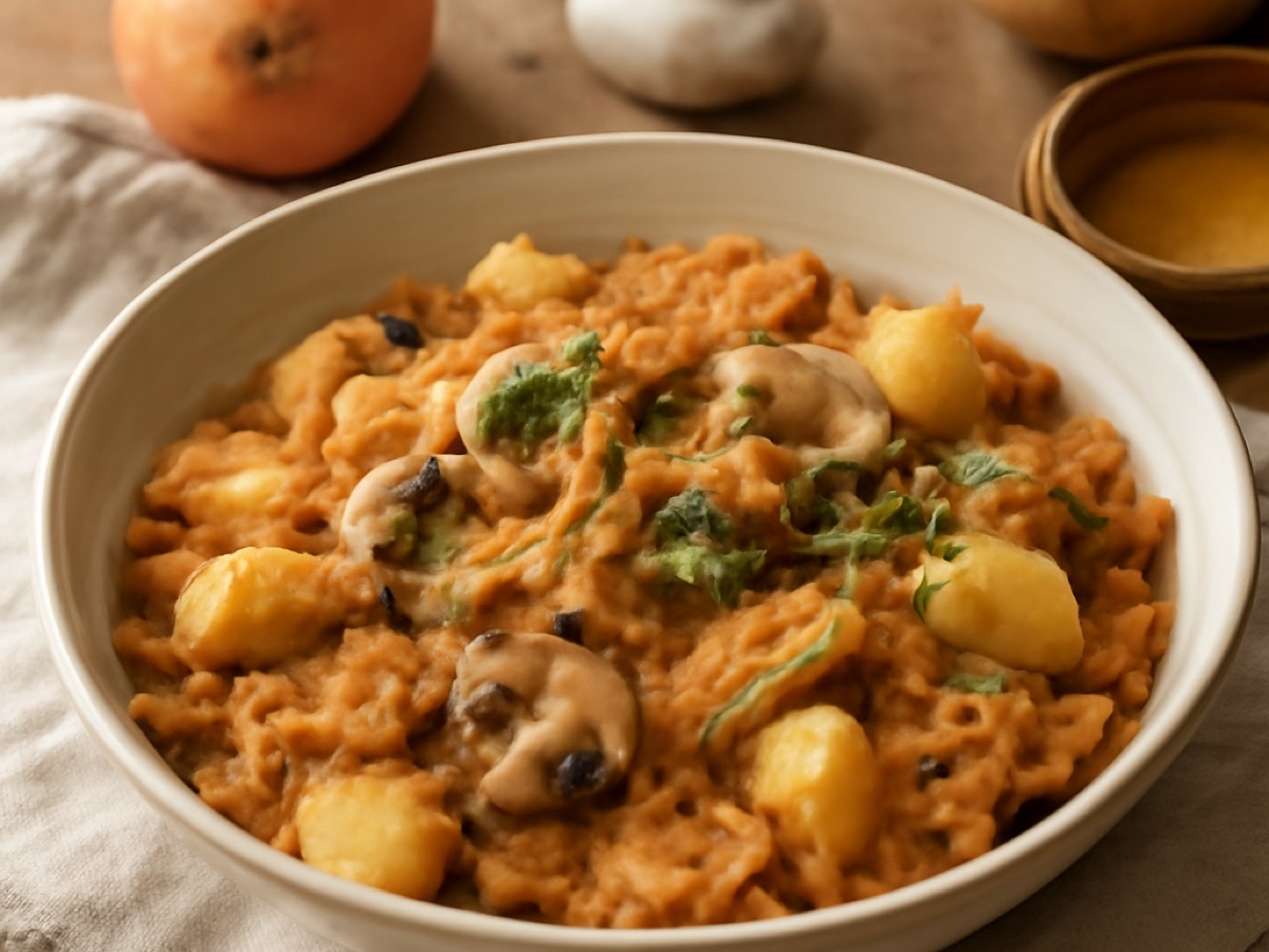 Bigos – Polnischer Sauerkrauteintopf mit Pilzen und Kartoffeln