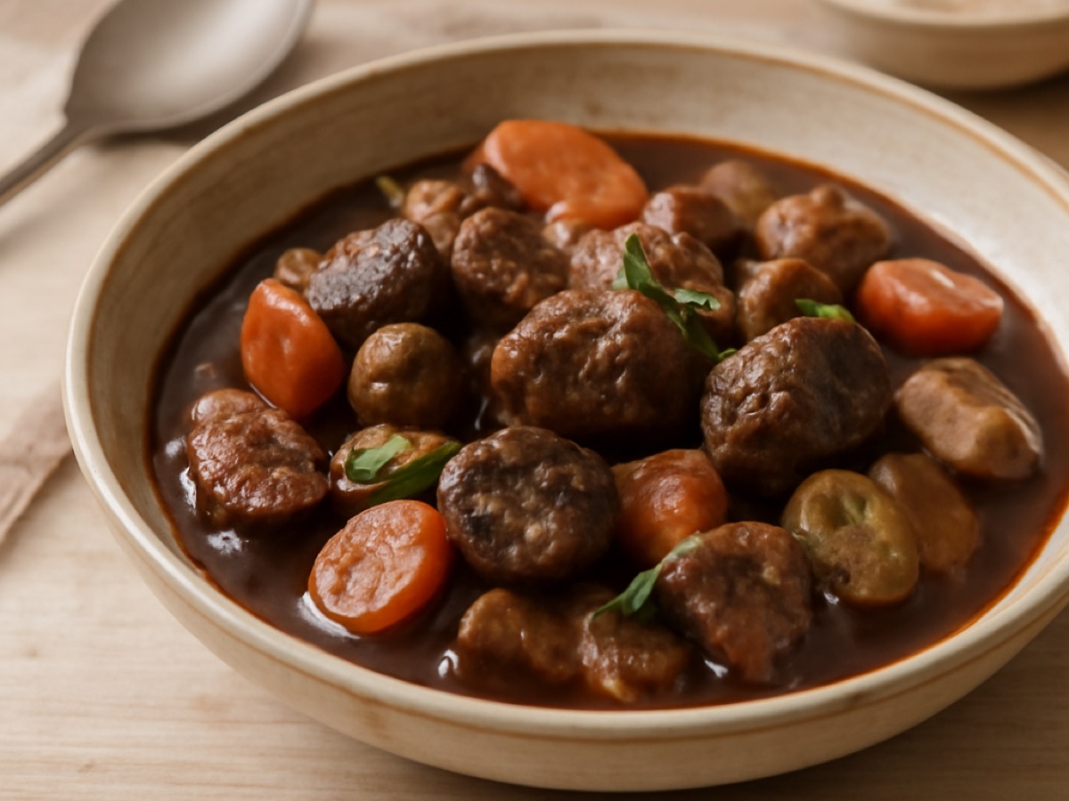 Boeuf Bourguignon aus dem Mixtopf