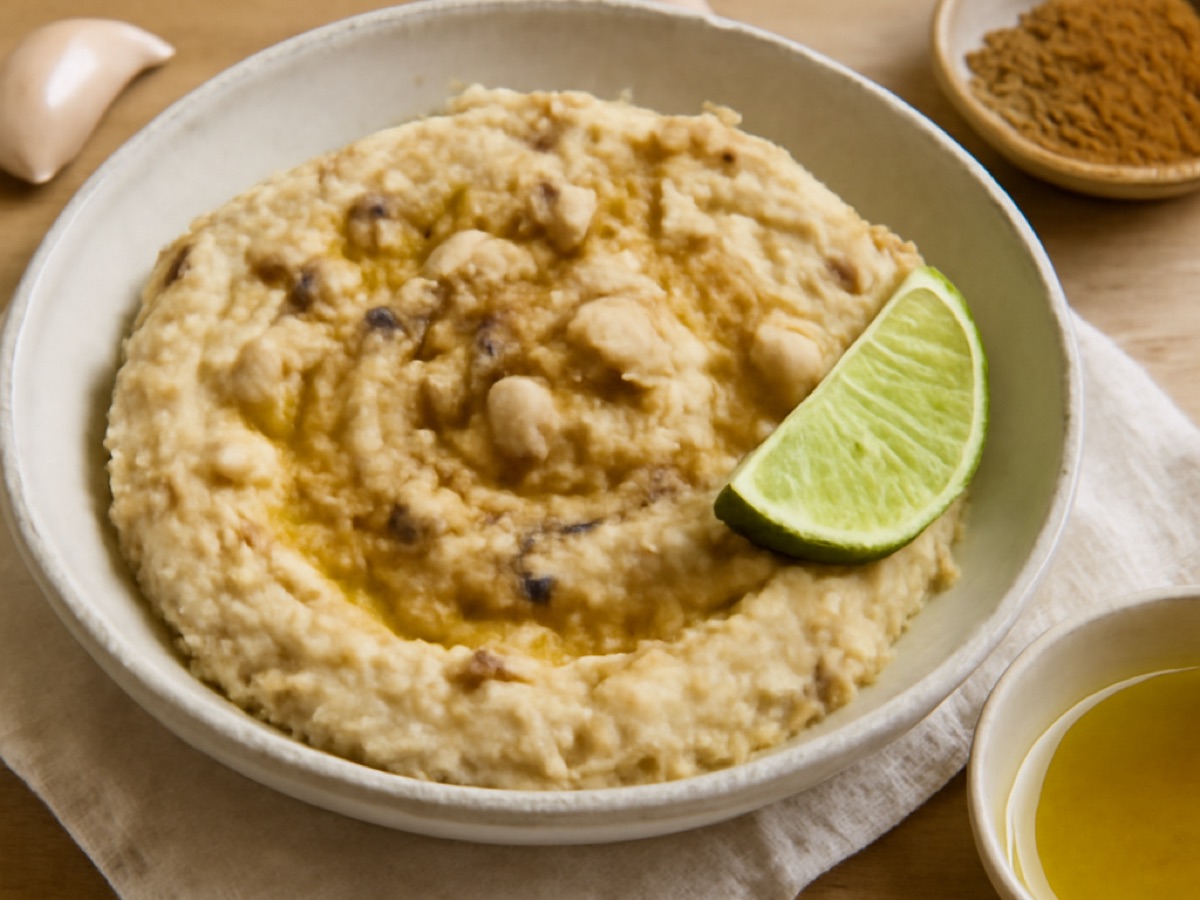 Bohnen-Humus mit Kreuzkümmel und Limette