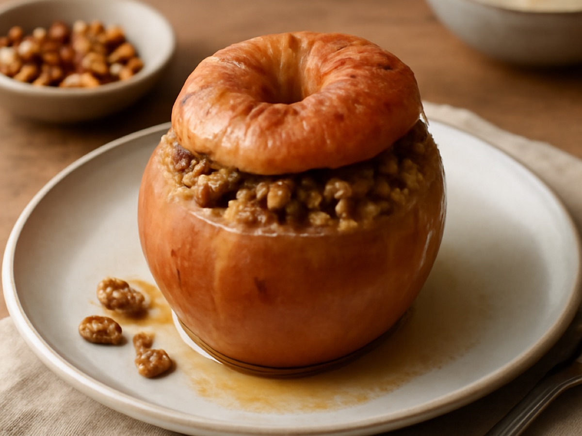 Bratapfel mit Nussfüllung