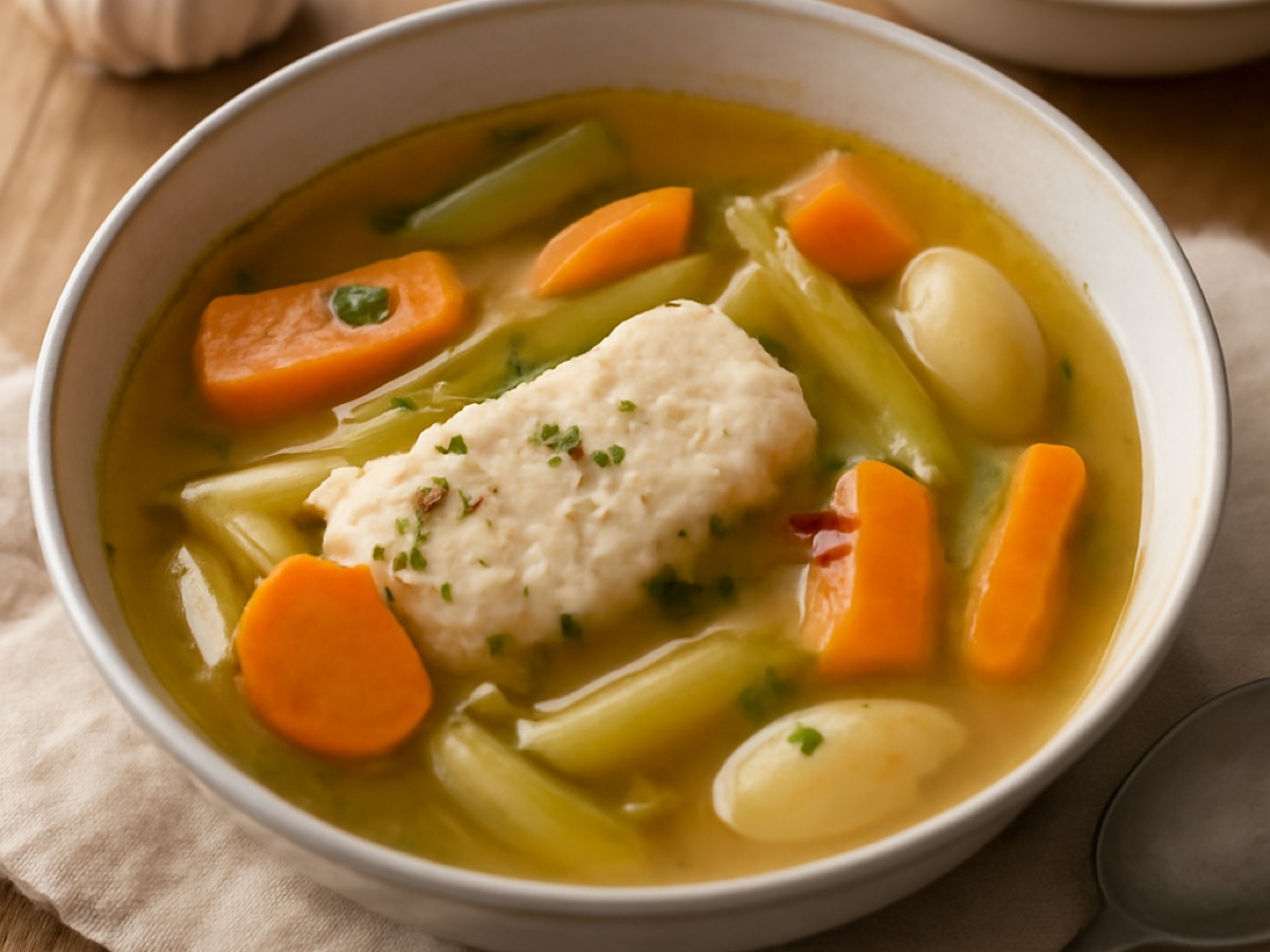 Caldo de Peixe com Legumes – Fischsuppe mit Gemüse