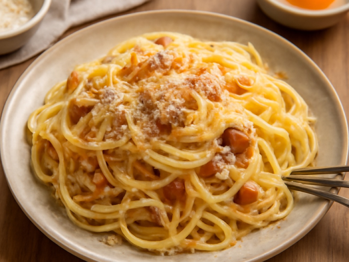 Spaghetti Carbonara ohne Sahne