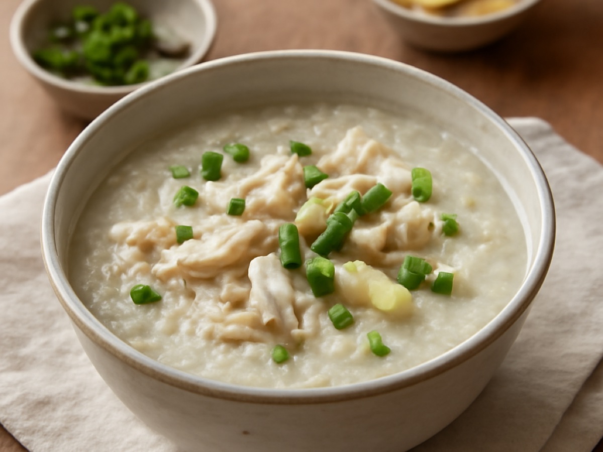 Chao Ga – Vietnamesischer Reisbrei mit Huhn und Ingwer