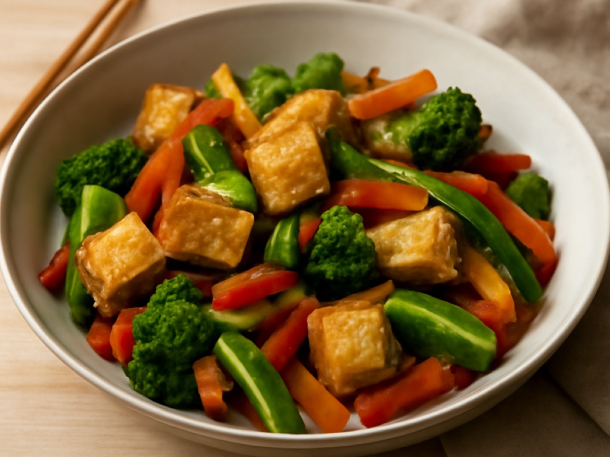 Chinesischer Gemüse-Wok mit Tofu