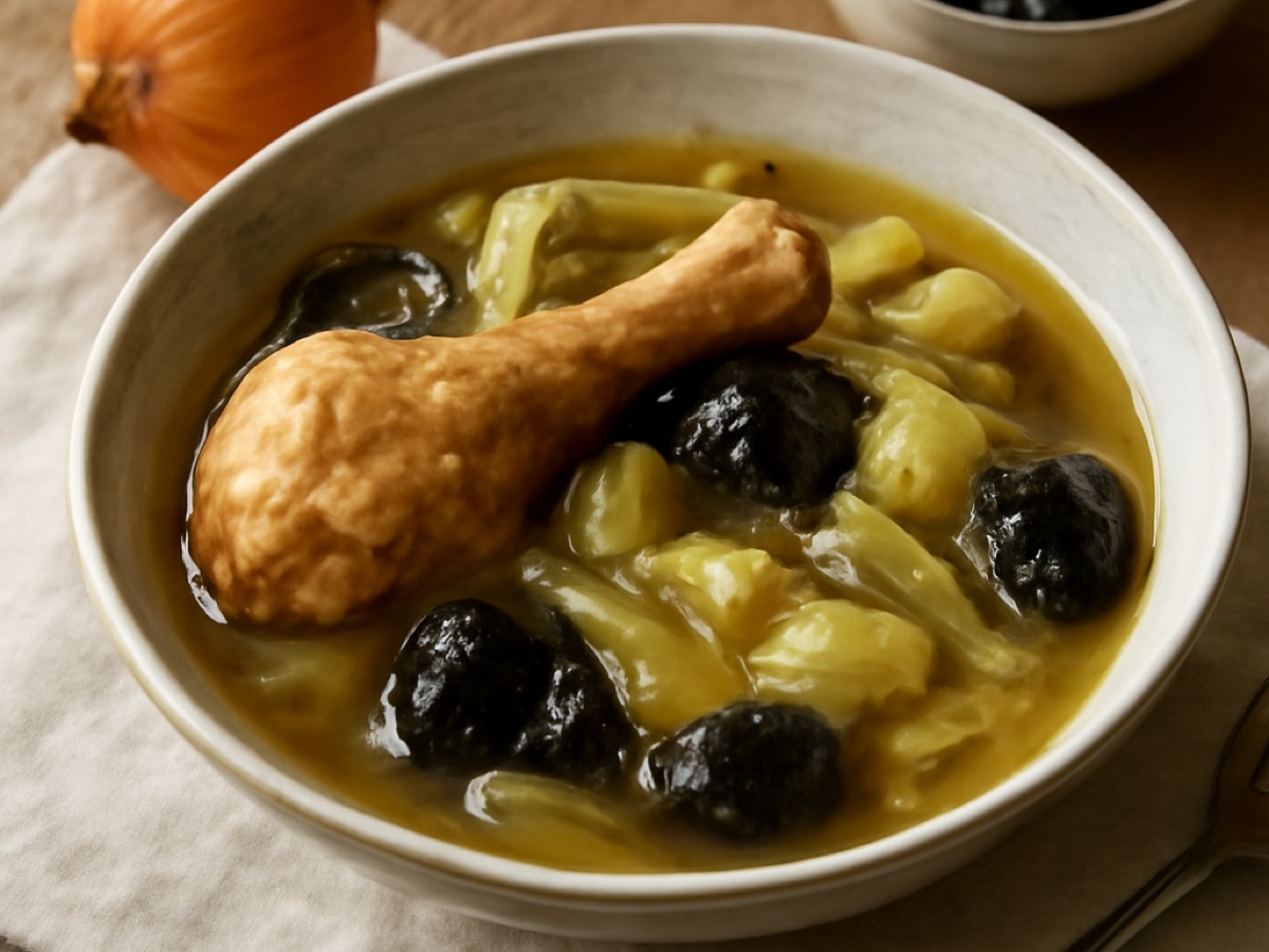Cock-a-Leekie – Schottische Hühnersuppe mit Lauch