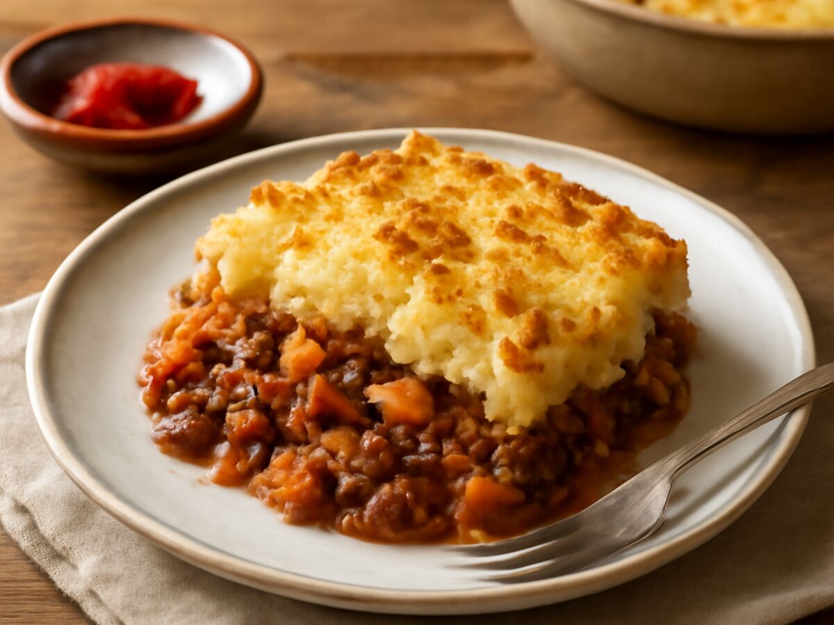 Cottage Pie mit Rinderhackfleisch und Karotten