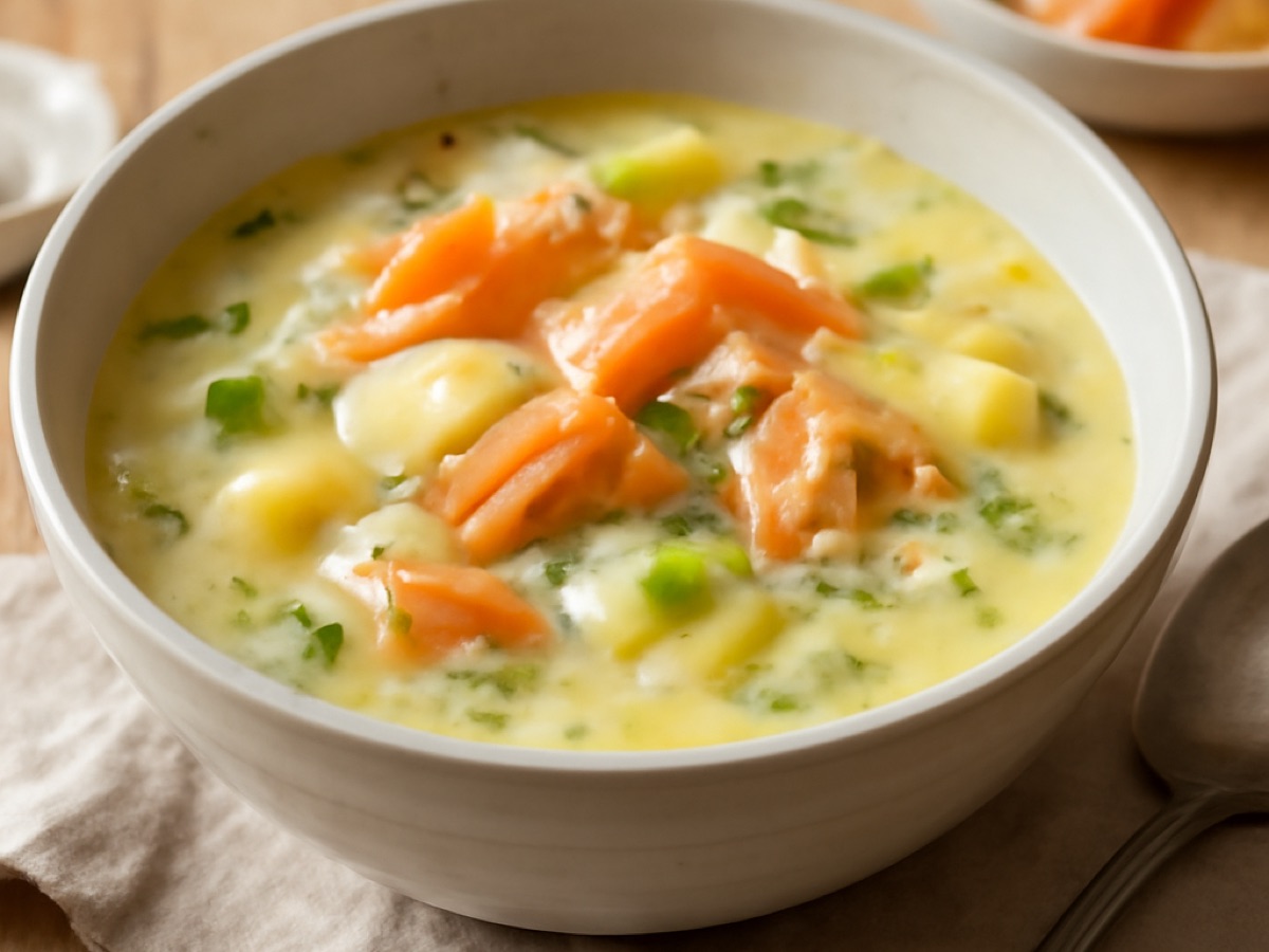Cullen Skink mit Räucherlachs – Schottische Fischsuppe