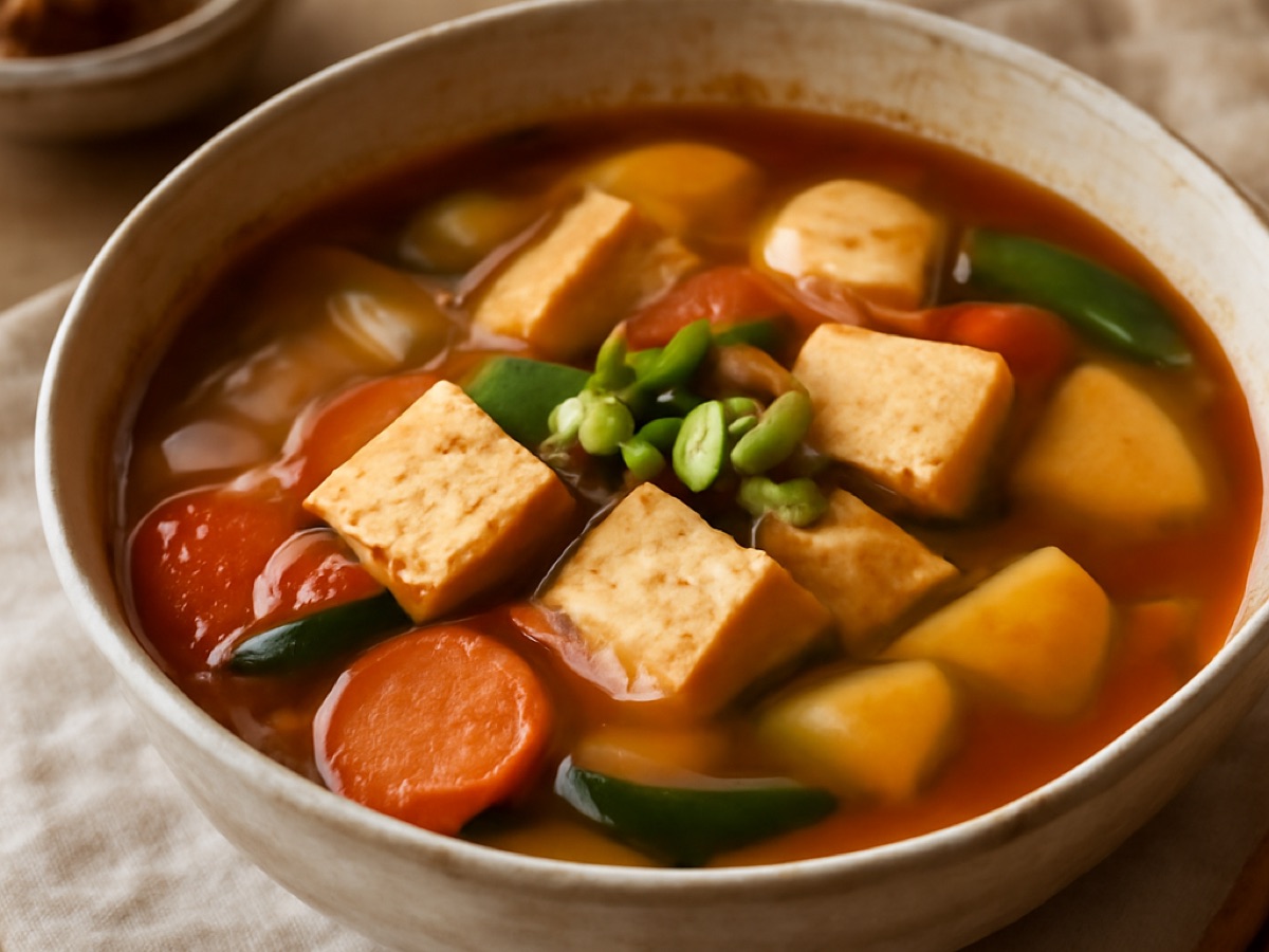 Doenjang-Jjigae – Koreanischer Sojabohnen-Eintopf