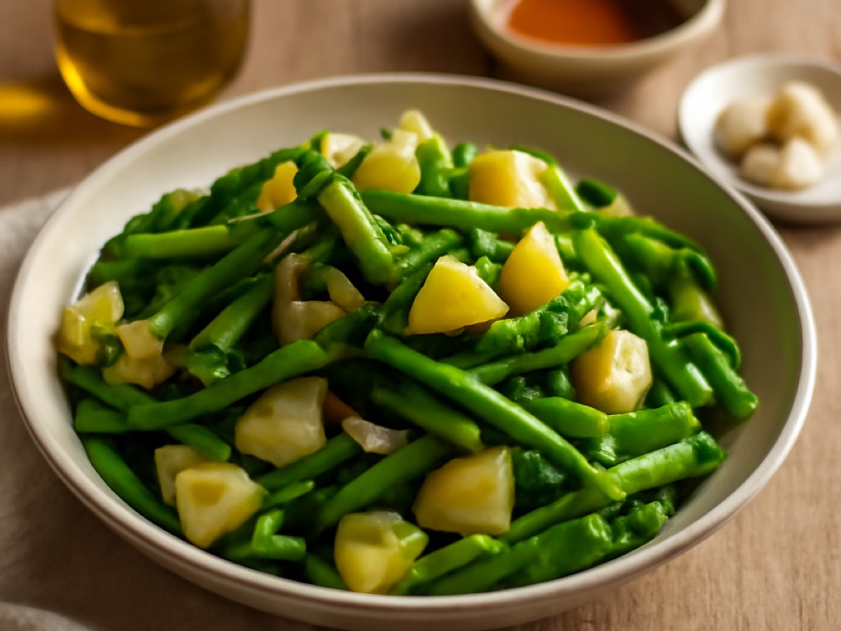Ensalada de Judías Verdes y Patatas – Grüner Bohnensalat mit Kartoffeln