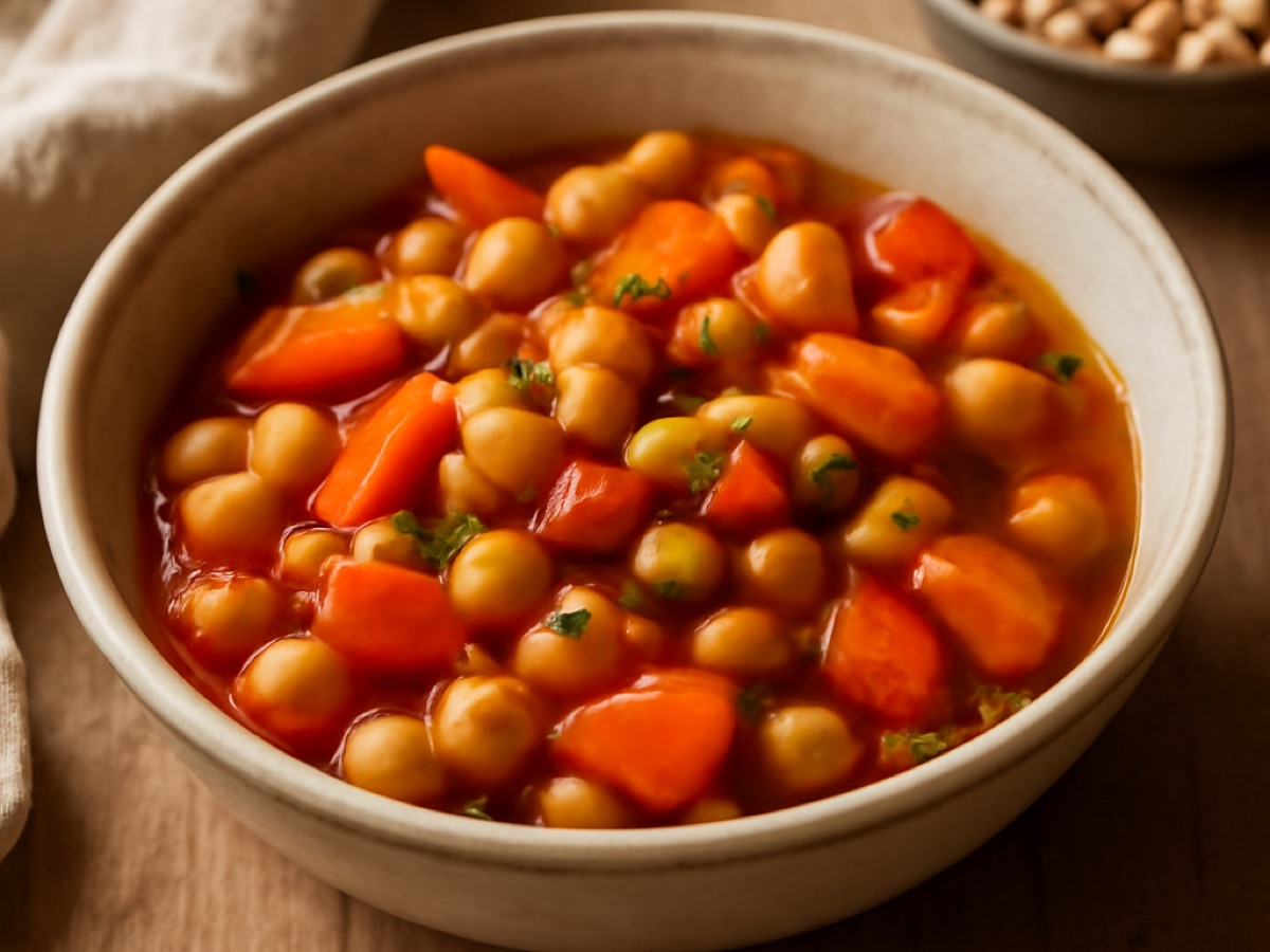 Ensopado de Grão de Bico – Kichererbseneintopf mit Gemüse (vegan)