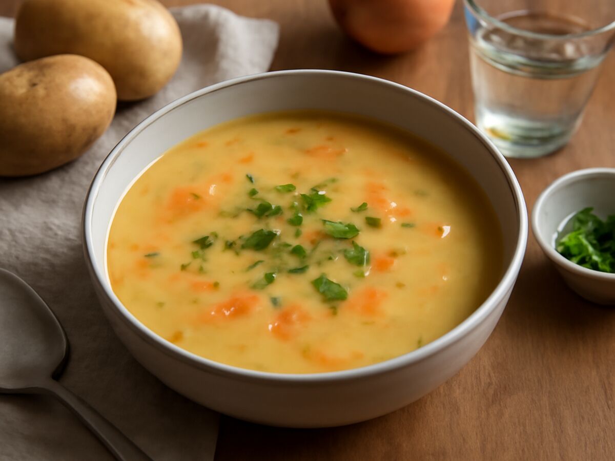 Erdäpfel-Karotten-Suppe aus dem Mixtopf