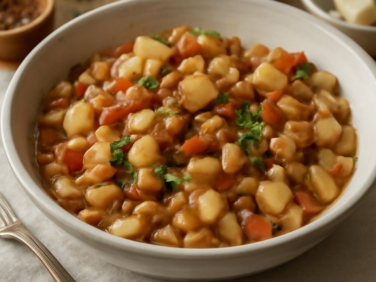 Feijão Tropeiro – Portugiesischer Bohneneintopf mit Maniok und Speck