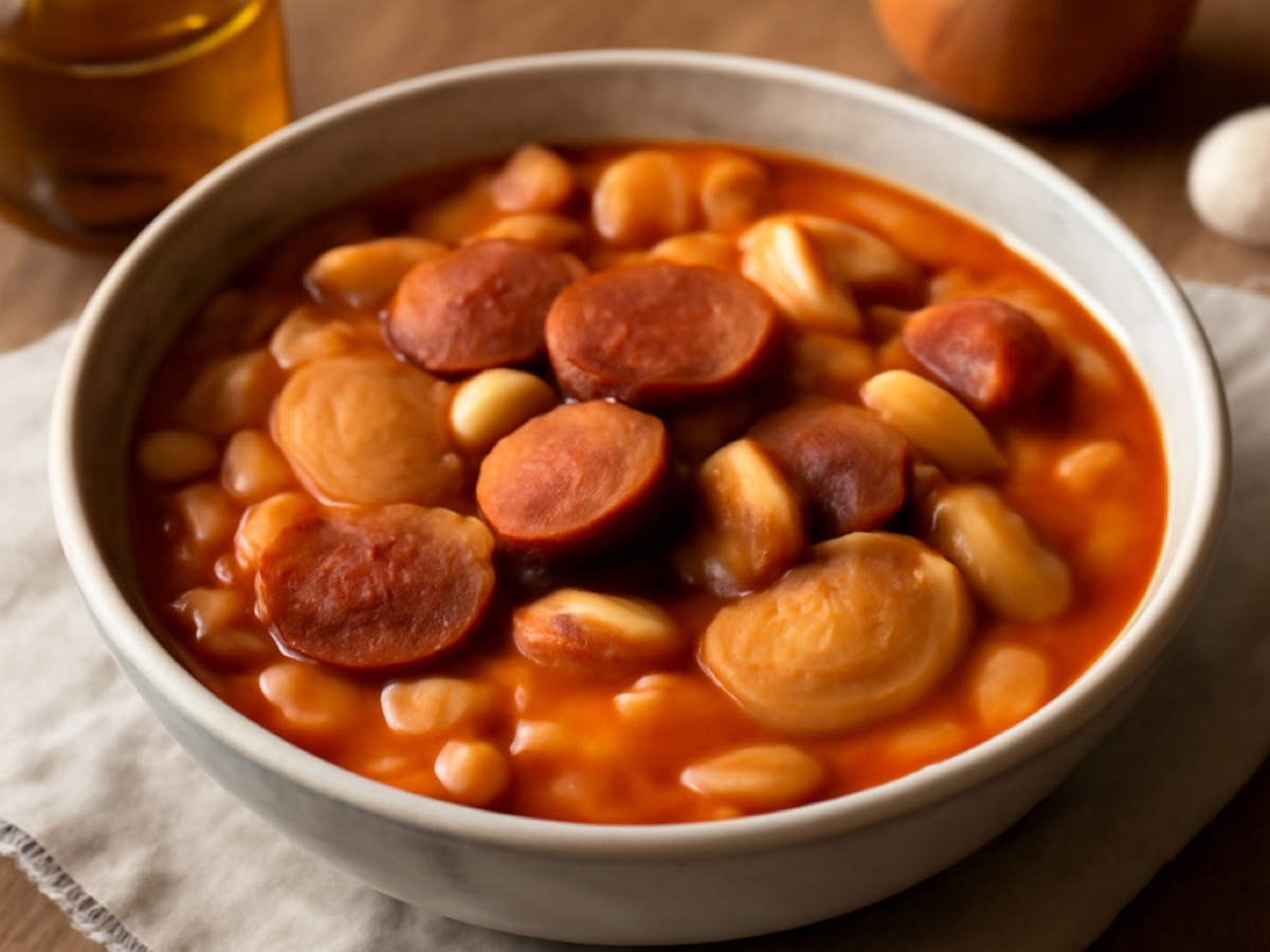 Feijoada de Chouriço – Portugiesischer Bohneneintopf mit Wurst
