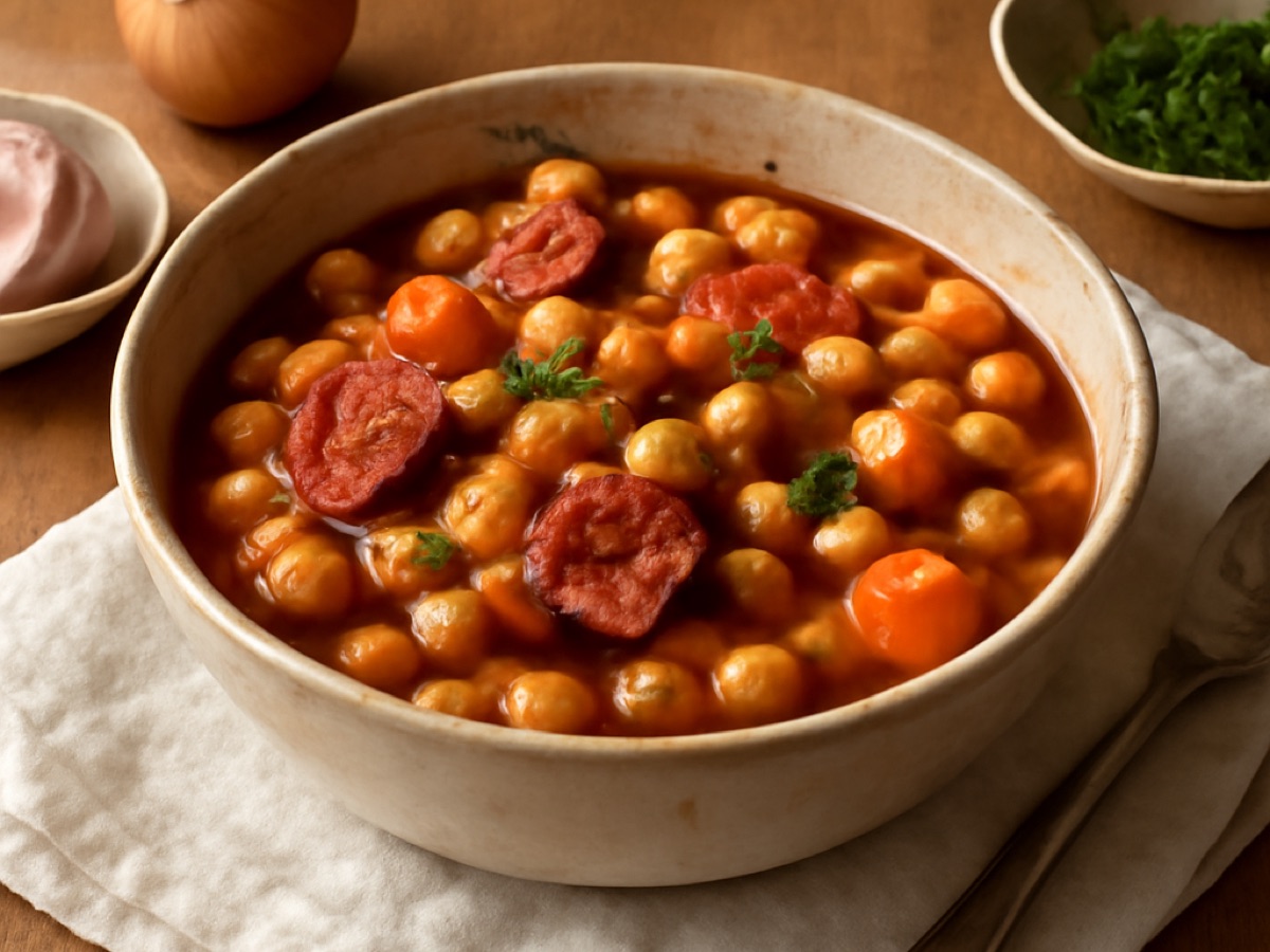 Feijoada de Grão – Kichererbseneintopf auf portugiesische Art