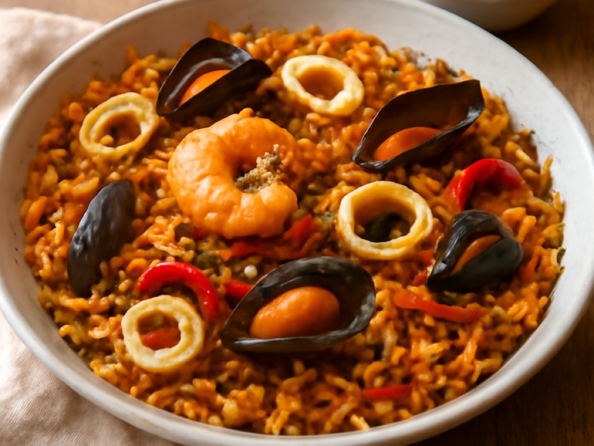 Fideuà – Nudel-Paella mit Meeresfrüchten