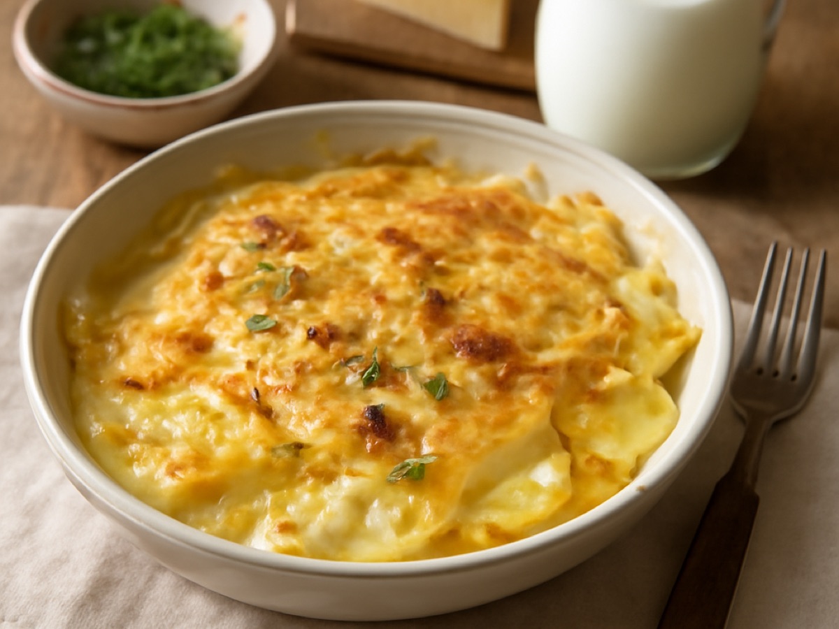 Fränkischer Kartoffel-Käse-Auflauf