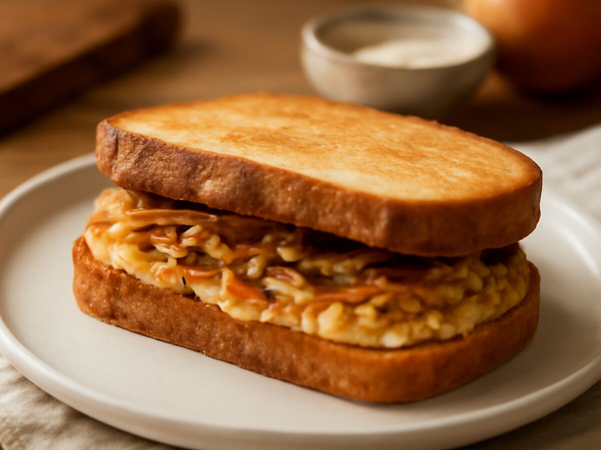 Fränkischer Zwiebelkuchen-Sandwich