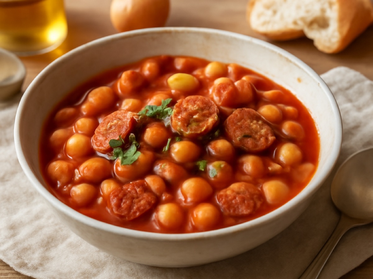 Garbanzos con chorizo – Kichererbseneintopf mit Chorizo
