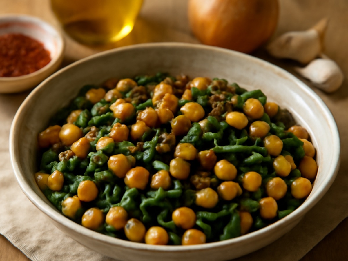 Garbanzos con Espinacas – Kichererbsen mit Spinat