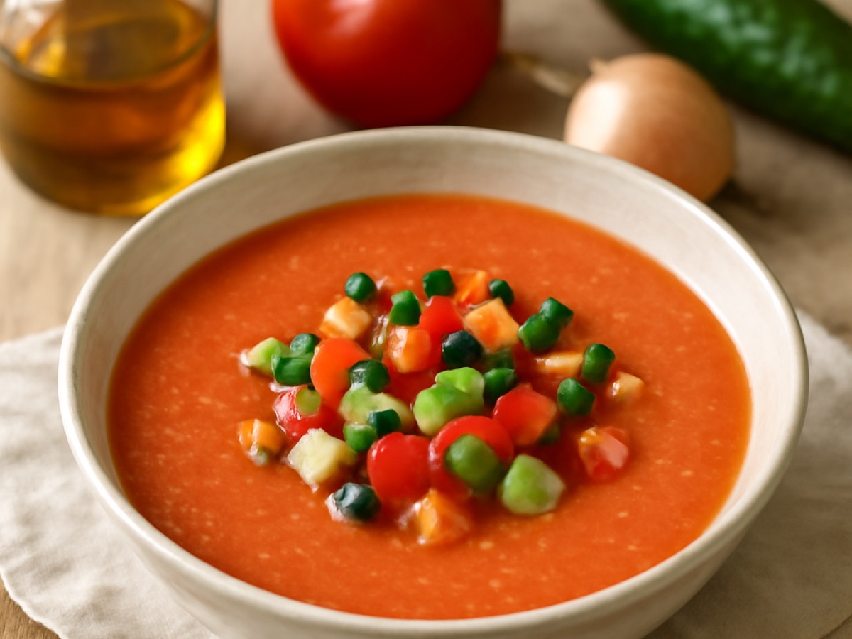 Gazpacho Andaluz – Kalte Gemüsesuppe aus Andalusien