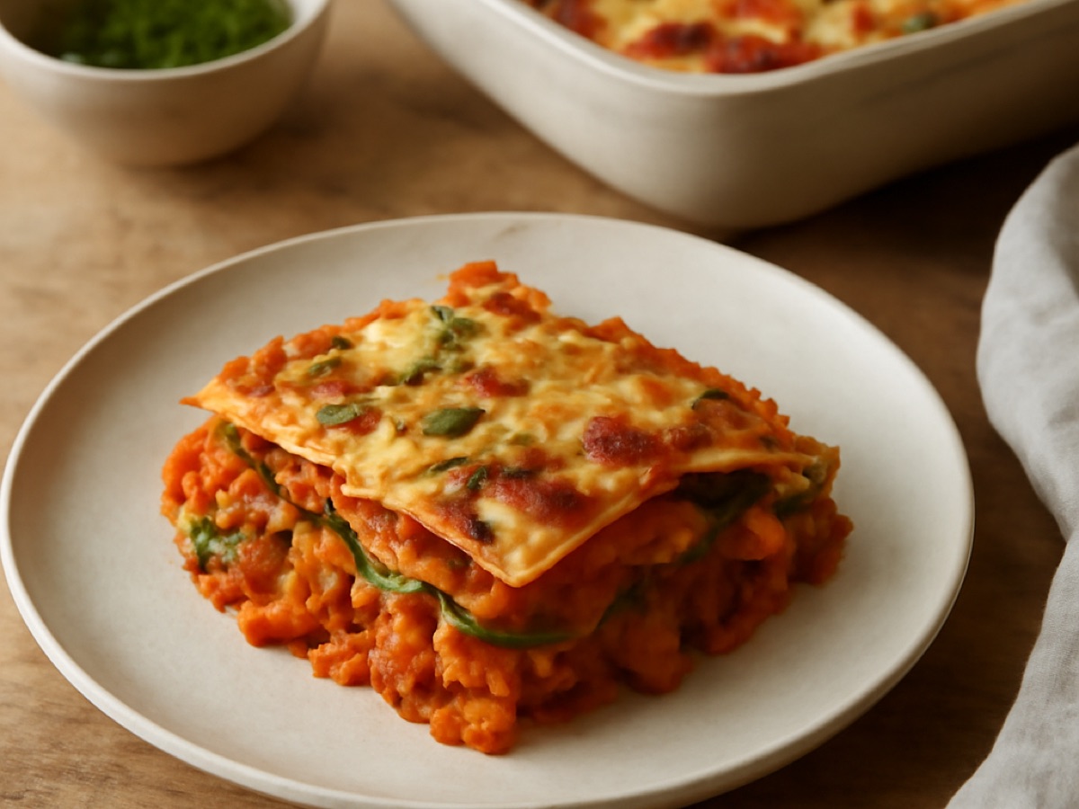 Gemüselasagne ohne Fleisch