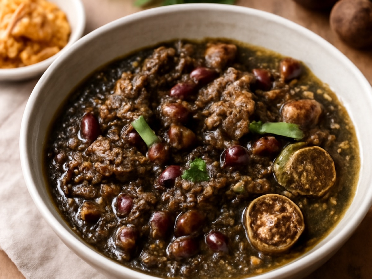 Ghormeh Sabzi – Kräuter-Schmorgericht mit roten Bohnen