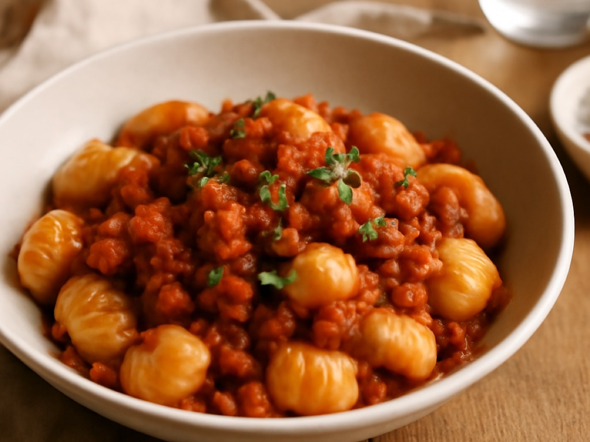 Gnocchi al Ragù – Kartoffelgnocchi mit Hackfleischsauce