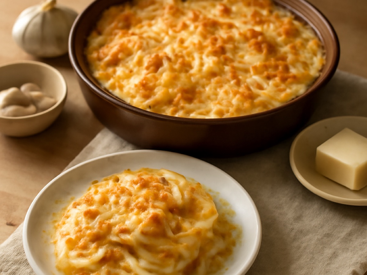 Gratin Dauphinois – Kartoffelauflauf mit Sahne und Knoblauch