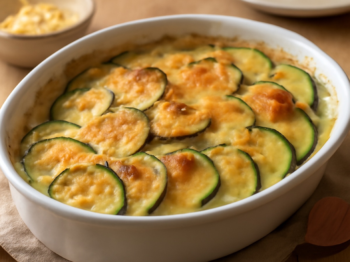 Gratin de Courgettes – Zucchini-Gratin mit Käse und Sahne