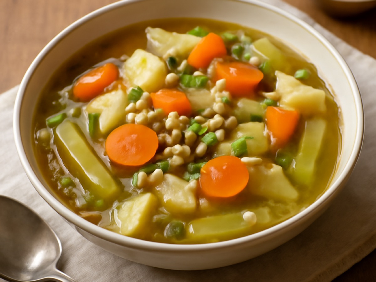 Graupensuppe mit Wurzelgemüse