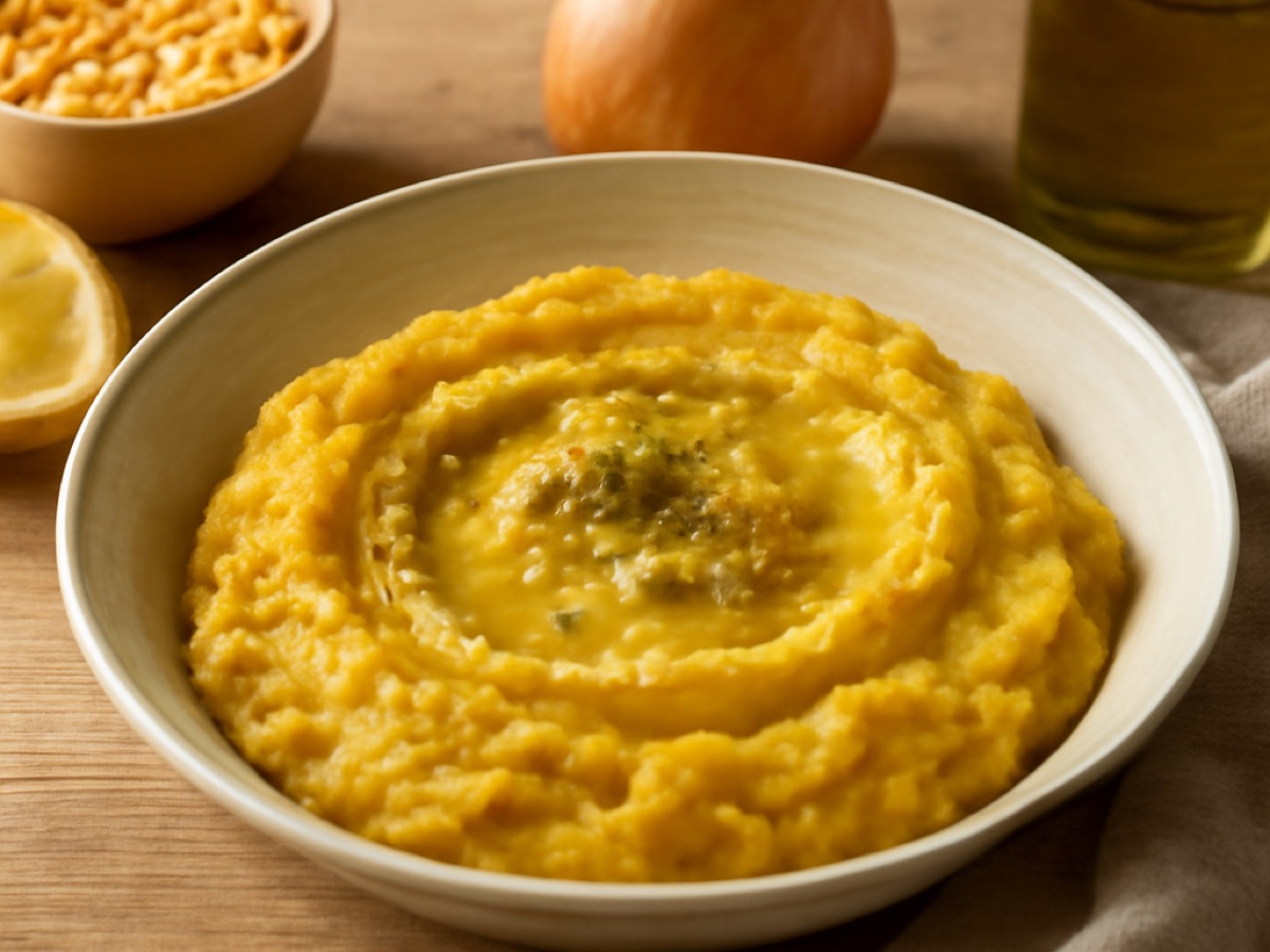 Griechischer Fava-Aufstrich aus gelben Erbsen