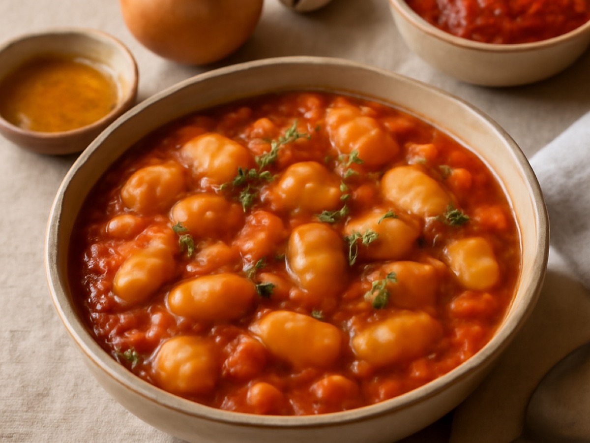 Griechisches Gigantes-Soupa – Bohneneintopf