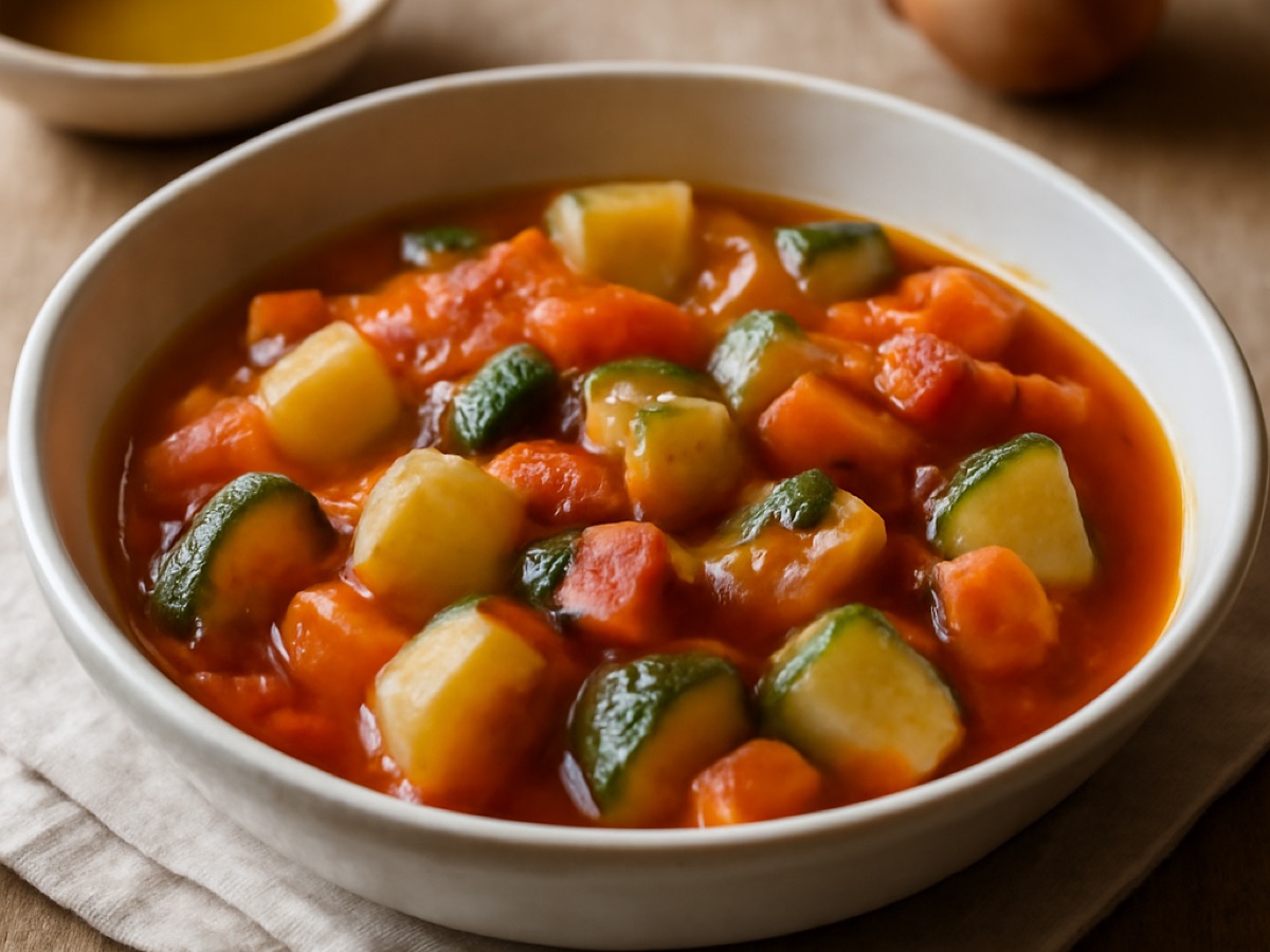 Guiso de Verduras con Aceite de Oliva – Gemüseeintopf mit Olivenöl