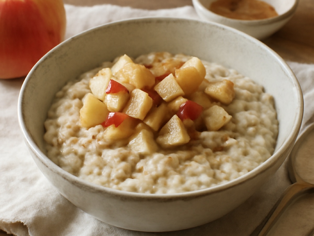 Porridge mit Apfel und Zimt