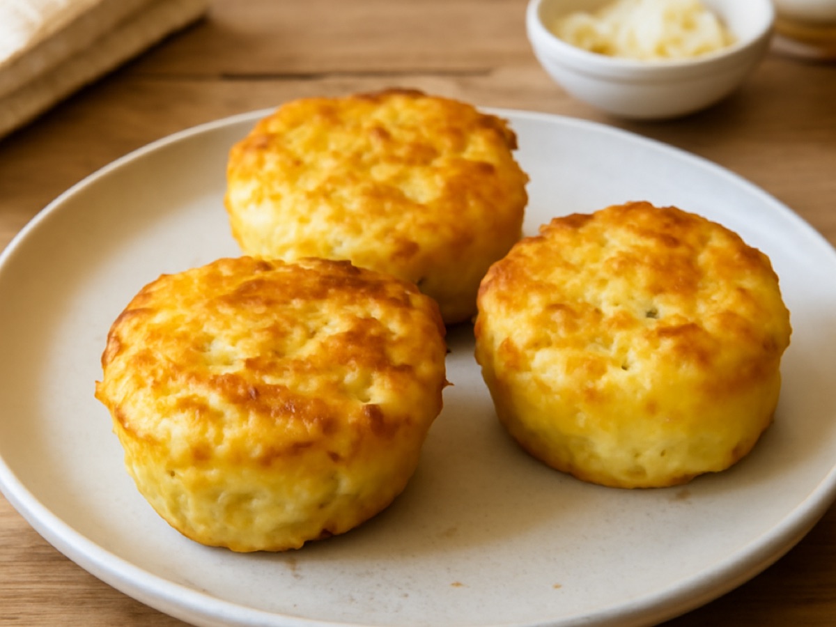 Hausgemachte Kartoffelpüree-Muffins als Burger-Beilage