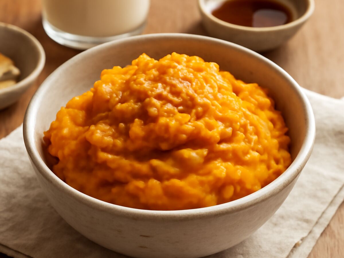 Japanischer Süßkartoffel-Miso-Stampf