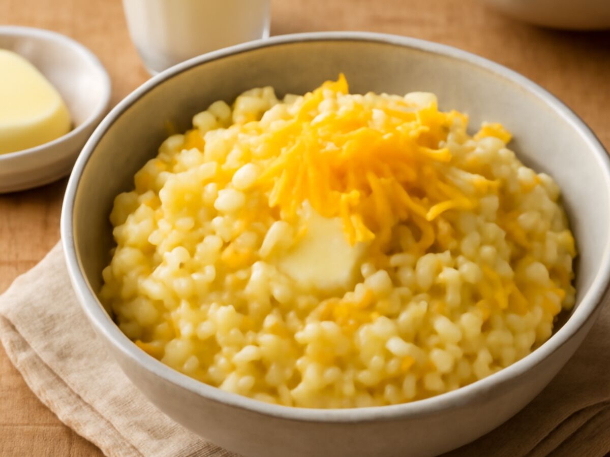 Kartoffelpüree mit Mais und Cheddar aus dem Mixtopf